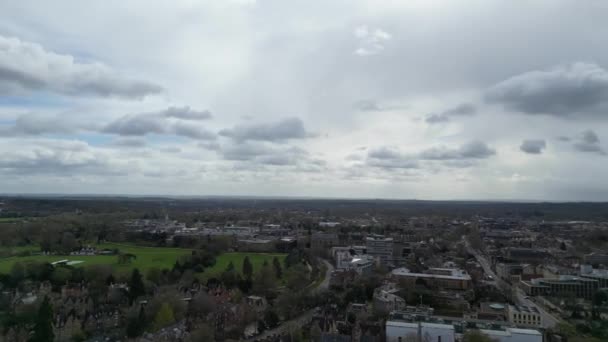 Luftaufnahmen Des Historischen Oxford Central City Oxfordshire England Vereinigtes Königreich — Stockvideo