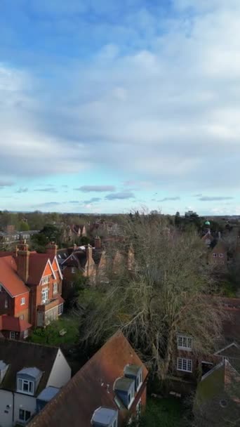 Історичне Центральне Місто Оксфордшир Англія Сполучене Королівство Під Час Заходу — стокове відео
