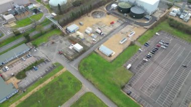 Saint Neots Cambridgeshire, İngiltere Yüksek Açılı Manzarası, 21 Mart 2024