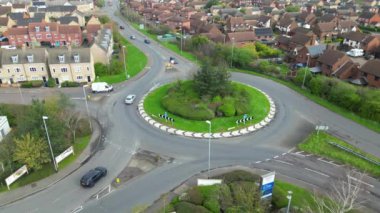 Saint Neots Cambridgeshire, İngiltere Yüksek Açılı Manzarası, 21 Mart 2024