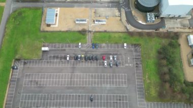 Saint Neots Cambridgeshire, İngiltere Yüksek Açılı Manzarası, 21 Mart 2024