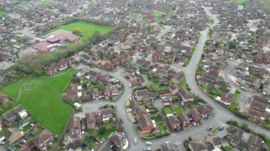 Saint Neots Cambridgeshire, İngiltere Yüksek Açılı Manzarası, 21 Mart 2024