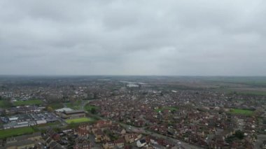 Saint Neots Cambridgeshire, İngiltere Yüksek Açılı Manzarası, 21 Mart 2024