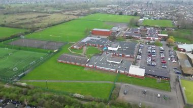 Saint Neots Cambridgeshire, İngiltere Yüksek Açılı Manzarası, 21 Mart 2024