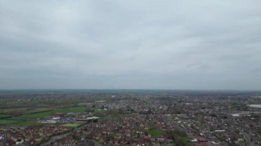 Saint Neots Cambridgeshire, İngiltere Yüksek Açılı Manzarası, 21 Mart 2024