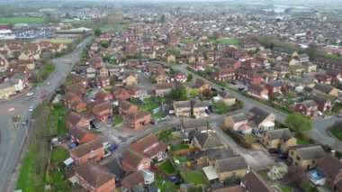 Saint Neots Cambridgeshire, İngiltere Yüksek Açılı Manzarası, 21 Mart 2024