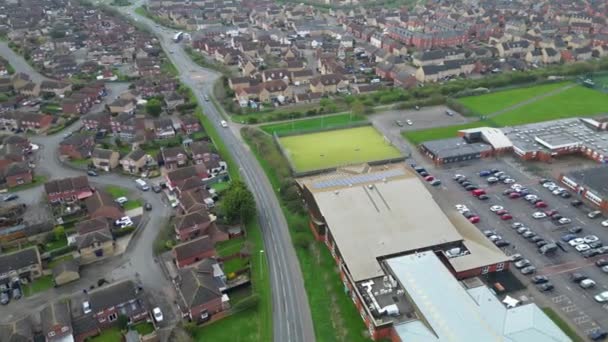 High Angle View Saint Neots Town Cambridgeshire 잉글랜드 2024년 21일 — 비디오