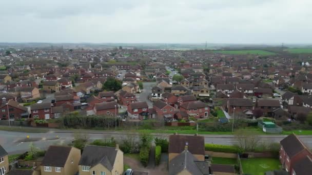 Saint Neots Cambridgeshire Ngiltere Yüksek Açılı Manzarası Mart 2024 — Stok video