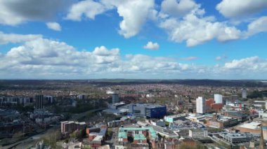 İngiltere 'nin Merkez Coventry şehrindeki hava görüntüleri. 30 Mart 2024