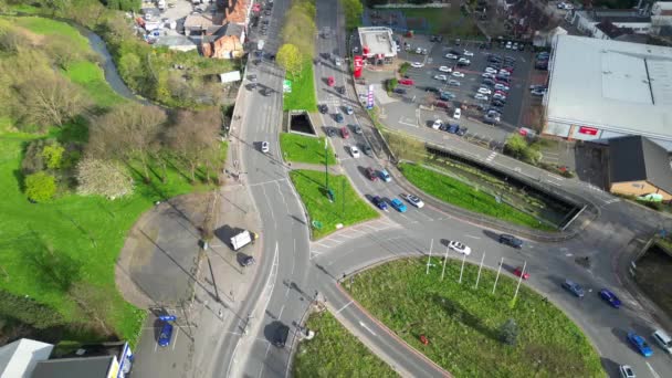 Luftaufnahmen Von Birmingham City England United Kingdom März 2024 — Stockvideo