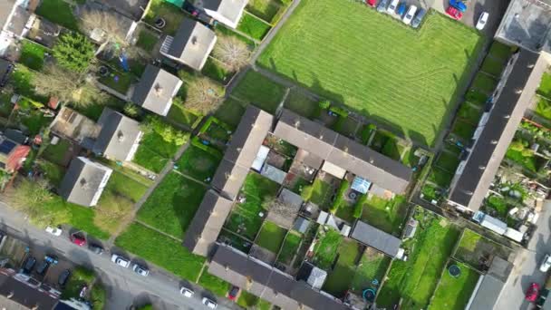Аерофотозйомка Житлового Кварталу Ейлсбері Англія Великобританія Квітня 2024 Року — стокове відео