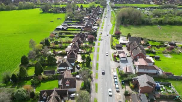 Aerial Footage Residential District Aylesbury Town England Verenigd Koninkrijk April — Stockvideo