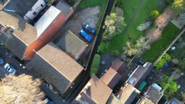 Ngiltere Nin Merkez Leighton Buzzard Kasabasının Hava Görüntüsü Mart 2024 — Stok video