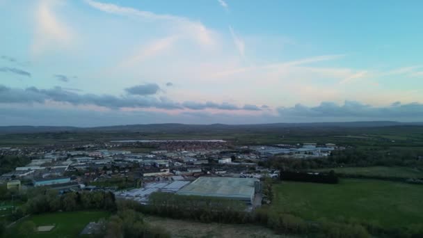 High Angle Footage Central Leighton Buzzard Town England Royaume Uni — Video