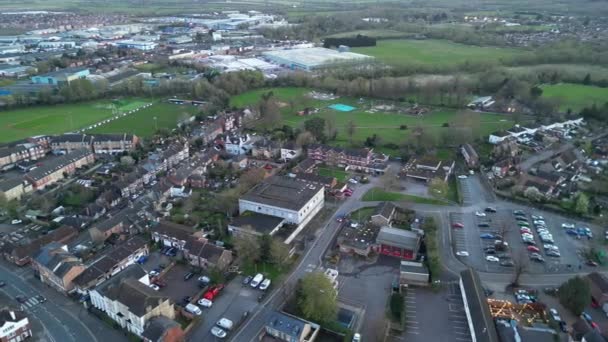 Aerial Footage Central Leighton Buzzard Downtown England March 29Th 2024 — Stock Video