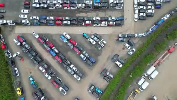 Aerial Time Lapse Filmación Del Central Rugby City England Gran — Vídeo de stock