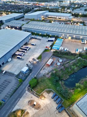 İngiltere Merkez Dartford Londra Şehri Hava Görüntüsü, 14 Nisan 2024