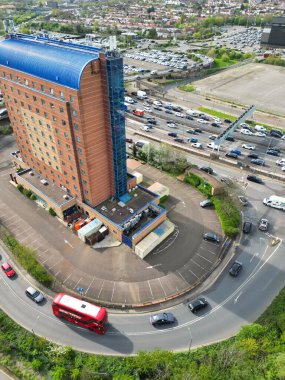 Brent Cross 'un Hava Görüntüsü Batı Hendon Londra İngiltere Şehri, 12 Nisan 2024