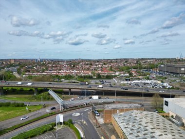 Brent Cross 'un Hava Görüntüsü Batı Hendon Londra İngiltere Şehri, 12 Nisan 2024