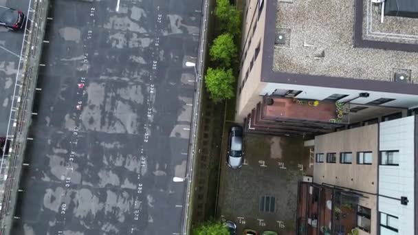 High Angle Footage Central Borehamwood London City England Dalam Bahasa — Stok Video