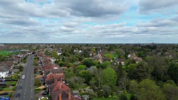 Letecké Záběry Modern Residential District Central Peterborough City England Spojené — Stock video