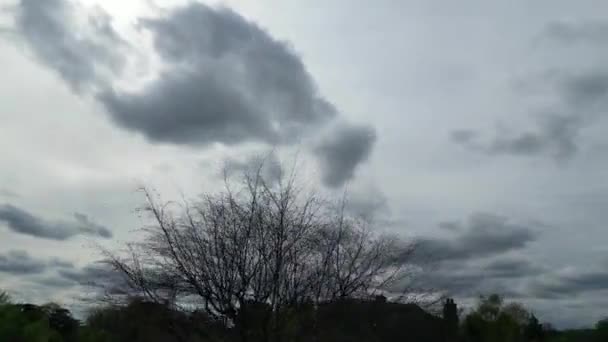 Ngiltere Nin Merkez Peterborough Şehrinin Modern Yerleşim Bölgesinin Hava Görüntüleri — Stok video