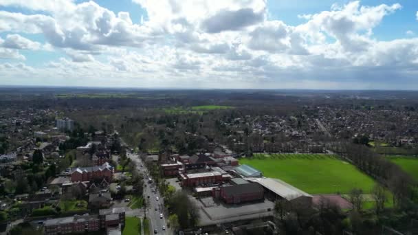 Vue Angle Élevé Central Coventry City England Grande Bretagne Mars — Video
