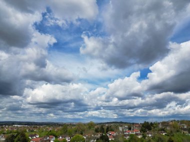 İngiltere 'nin Merkez Wembley Londra şehrinin havadan görüntüsü. 17 Nisan 2024