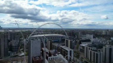 İngiltere, Londra 'nın Wembley Şehir Merkezi Hava Görüntüleri. 17 Nisan 2024