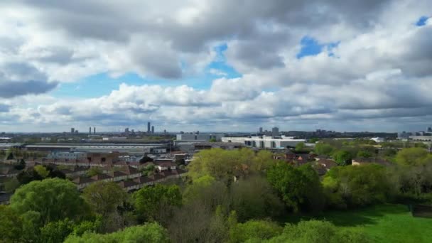 Aerial Footage Wembley City Centre London Αγγλία Ηνωμένο Βασίλειο Απριλίου — Αρχείο Βίντεο