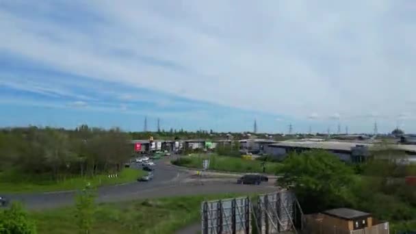 Ngiltere Nin Başkenti Londra Nın Merkez Dartford Şehrinin Yüksek Açılı — Stok video