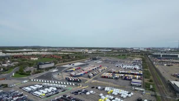 High Angle Time Lapse Footage Central Dartford City London England — Video