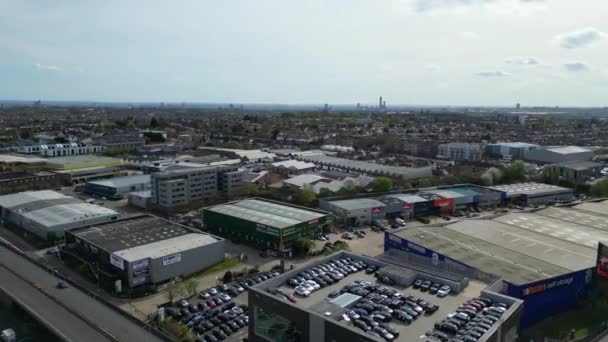 Αεροφωτογραφία Του West Brent Cross Central London City England Ηνωμένο — Αρχείο Βίντεο