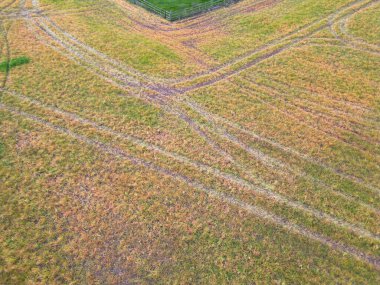 İngiltere 'nin Rugby Şehri yakınlarındaki İngiliz Kırsal Açı Manzarası. 8 Nisan 2024