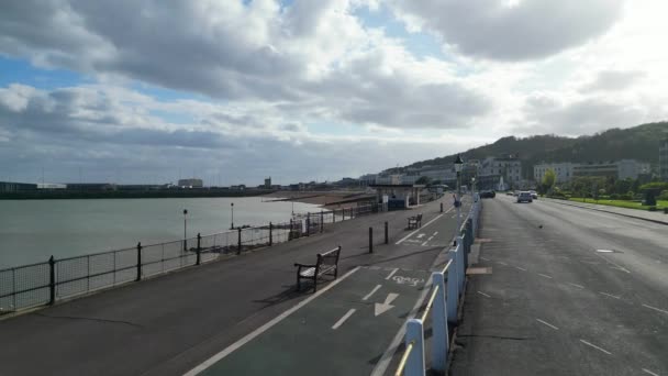 Вид Дуврський Порт Океан Англія Велика Британія Квітня 2024 Року — стокове відео