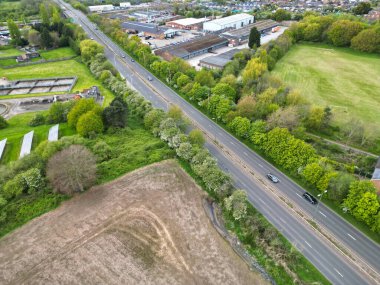 İngiltere 'deki İngiliz Köyü Nottingham' ın Stapleford Country Manzarası. 26 Nisan 2024
