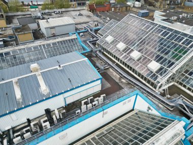 İngiltere 'nin orta batı Croydon Londra şehrinin en güzel hava manzarası. 24 Nisan 2024