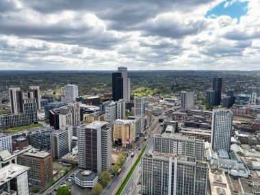 İngiltere 'nin orta batı Croydon Londra şehrinin en güzel hava manzarası. 24 Nisan 2024