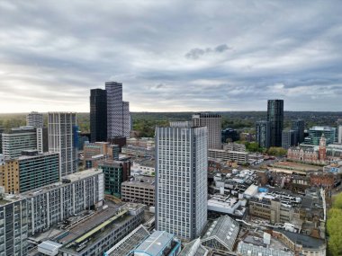 İngiltere 'nin orta batı Croydon Londra şehrinin en güzel hava manzarası. 24 Nisan 2024