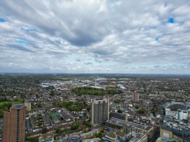 İngiltere 'nin orta batı Croydon Londra şehrinin en güzel hava manzarası. 24 Nisan 2024