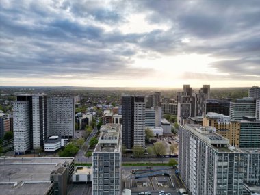 İngiltere 'nin orta batı Croydon Londra şehrinin en güzel hava manzarası. 24 Nisan 2024