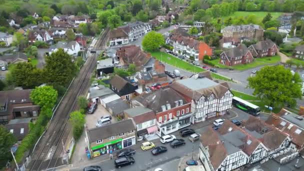 High Angle View Datchet Town Slough Londres Inglaterra Reino Unido — Vídeo de stock