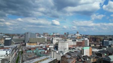 İngiltere 'nin kuzeybatısındaki Liverpool' un Tarihi ve Modern Britanya Şehir Merkezi Denizcilik Şehri. 5 Mayıs 2024