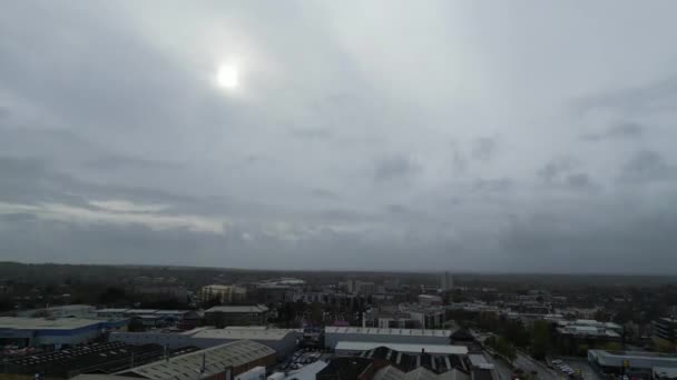 Ngiltere Nin Orta Elstree Londra Şehrinin Hava Hızlandırılmış Görüntüsü Nisan — Stok video