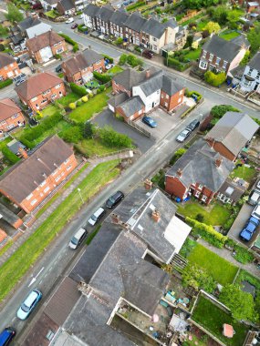 İngiltere 'nin en yüksek açılı Stock-on-Trent şehri manzarası. 4 Mayıs 2024