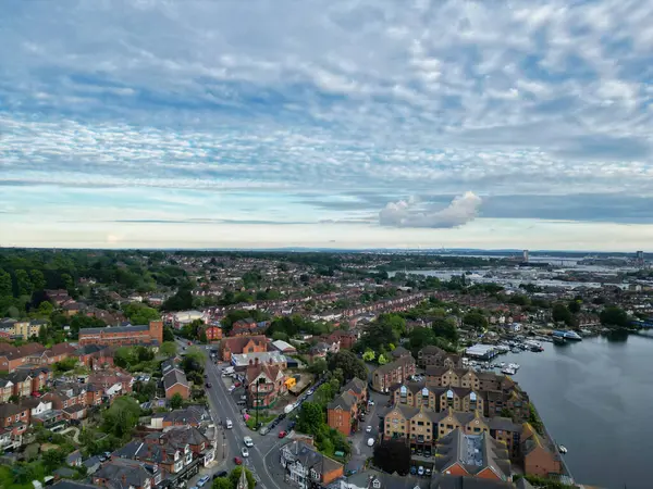 stock image Aerial View of Southampton Port City of South England Coast, United Kingdom. May 16th, 2024