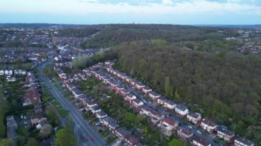 Günbatımında İngiltere 'de Sheffield, İngiltere' de bulunan Beauchief Residential Homes 'un hava görüntüsü. 30 Nisan 2024