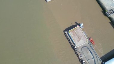 Liverpool City 'nin Kuzeybatı İngiltere' deki Ocean 'daki High Angle görüntüleri. Birleşik Krallık. 5 Mayıs 2024