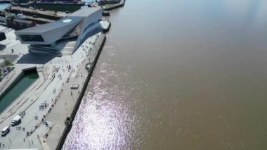 Liverpool City 'nin Kuzeybatı İngiltere' deki Ocean 'daki High Angle görüntüleri. Birleşik Krallık. 5 Mayıs 2024