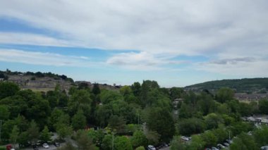 İngiltere 'nin tarihi hamam şehrinin hava manzarası. 25 Mayıs 2024